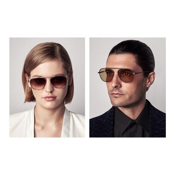 New DITA Flight.009 Gold Square DTS 409 01 Sunglasses Women - Picture 4 of 5